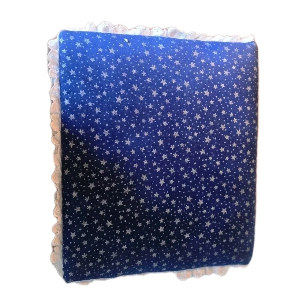 Disney Mickey Mouse & Friends Handmade Cottagecore Blue Fabric Photo Album‎ Lace